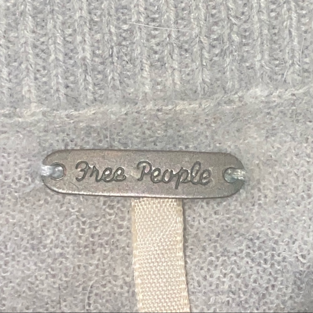 Free People Y2K Cashmere Turtleneck Striped Zip Up - Picture 5 of 5